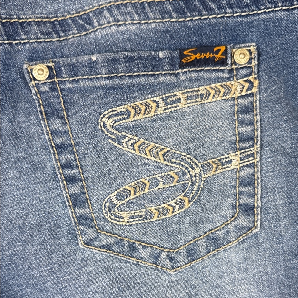 Seven7 Women's Blue Jean Shorts - Picture 13 of 15